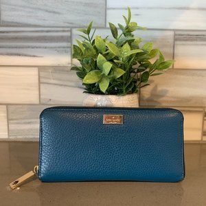 Kate spade ♠️ large pebbled leather wallet